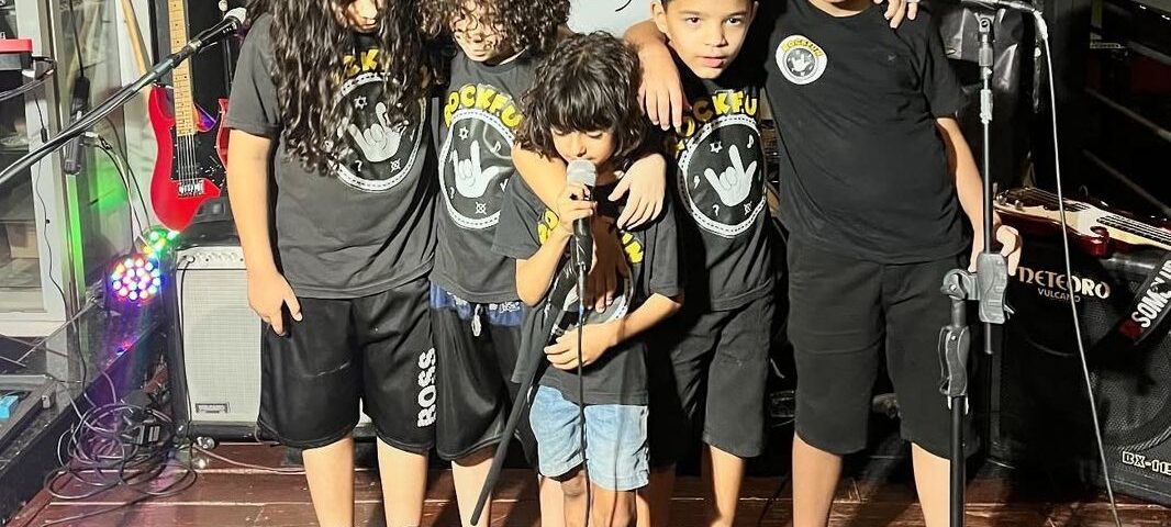 Os pequenos têm idades entre 6 e 11 anos. Foto: Reprodução Instagram RockFun